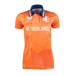 Netherlands 2026 T20 World Cup Half Sleeves Cricket Fan Jersey - 100% Dryfit Polyester - With Name Personalization
