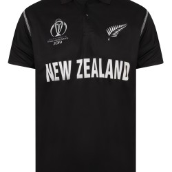 New Zealand ODI World Cup 2019 Half Sleeves Cricket Fan Jersey - 100% Dryfit Polyester - With Name Personalisation