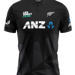 New Zealand ODI World Cup 2025 Half Sleeves Cricket Fan Jersey - 100% Dryfit Polyester - With Name Personalisation