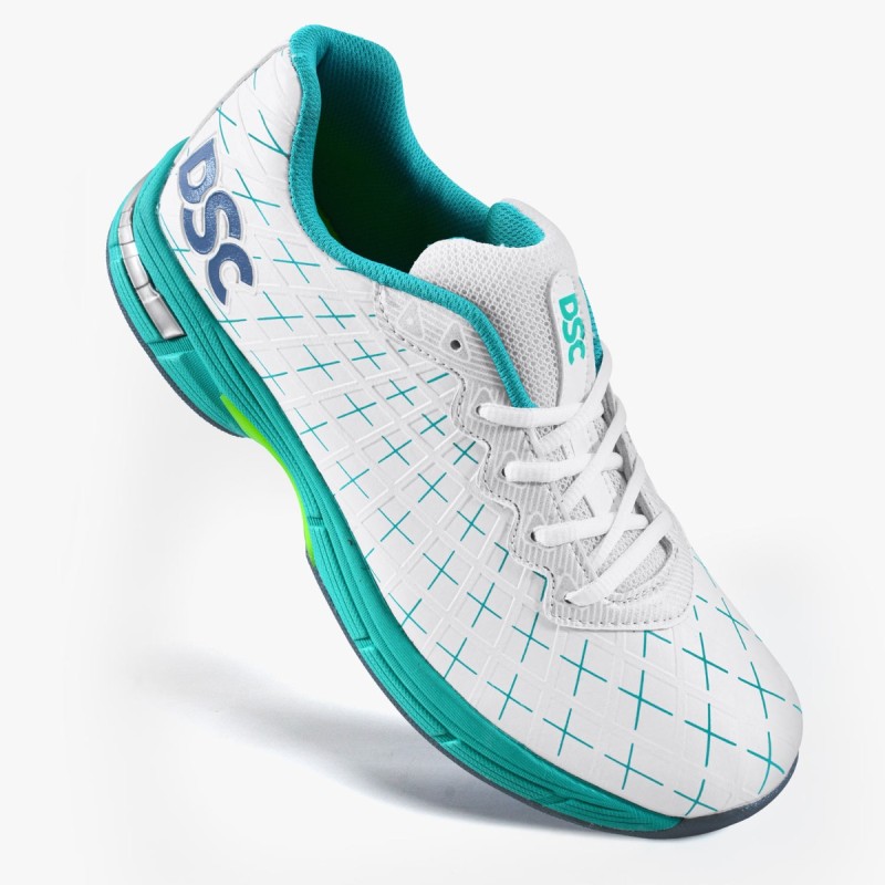 DSC Biffer 22 Cricket Shoes (Sea Green / Grey)