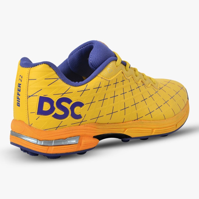 DSC Biffer 22 Cricket Shoes (Yellow)