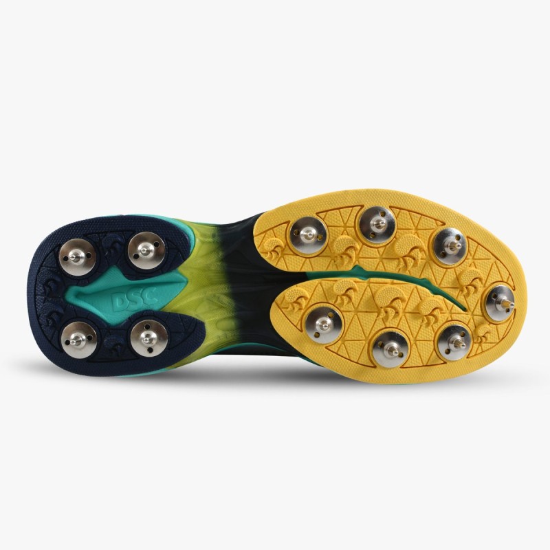 DSC Drifter Cricket Shoes (Sea Green / Yellow)