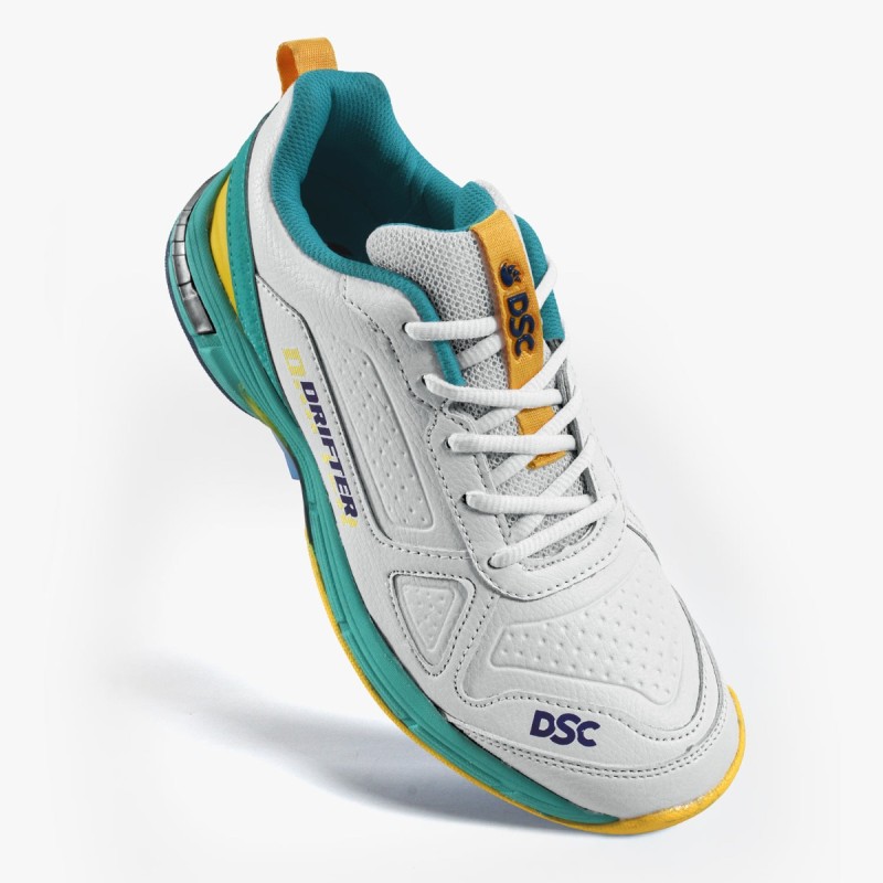 DSC Drifter Cricket Shoes (Sea Green / Yellow)