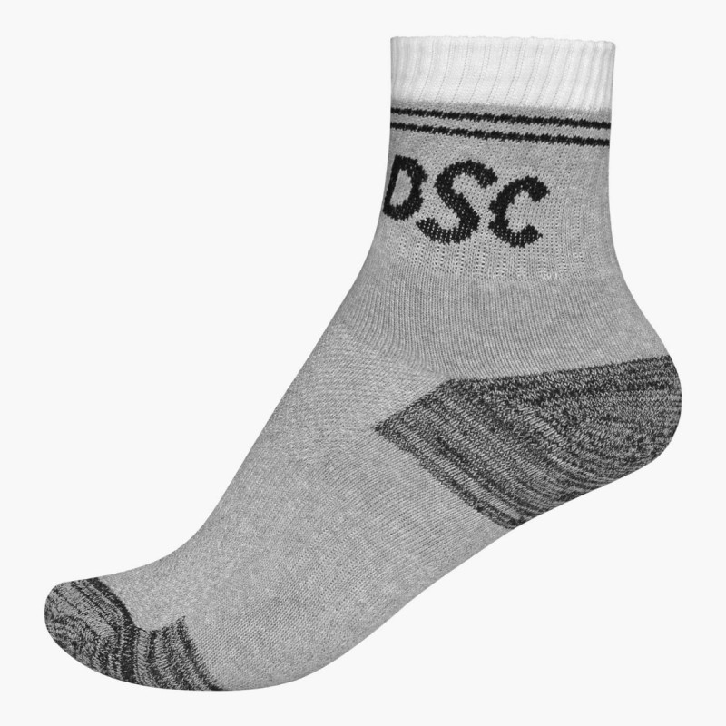 DSC DSC 08 Cricket Socks (Grey Melange/Black/White)