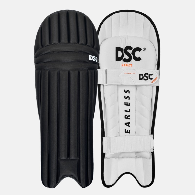 DSC Flex Lite Moulded Batting Leg Guard (Black)