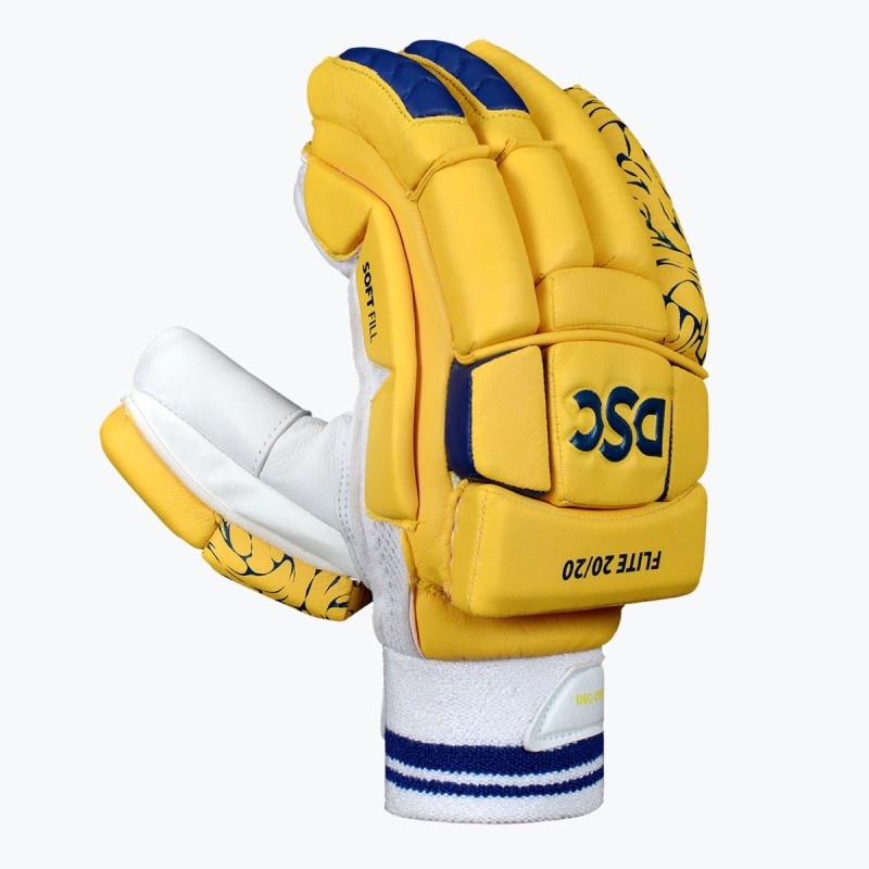 DSC Flite 20/20 Batting Gloves (Yellow)