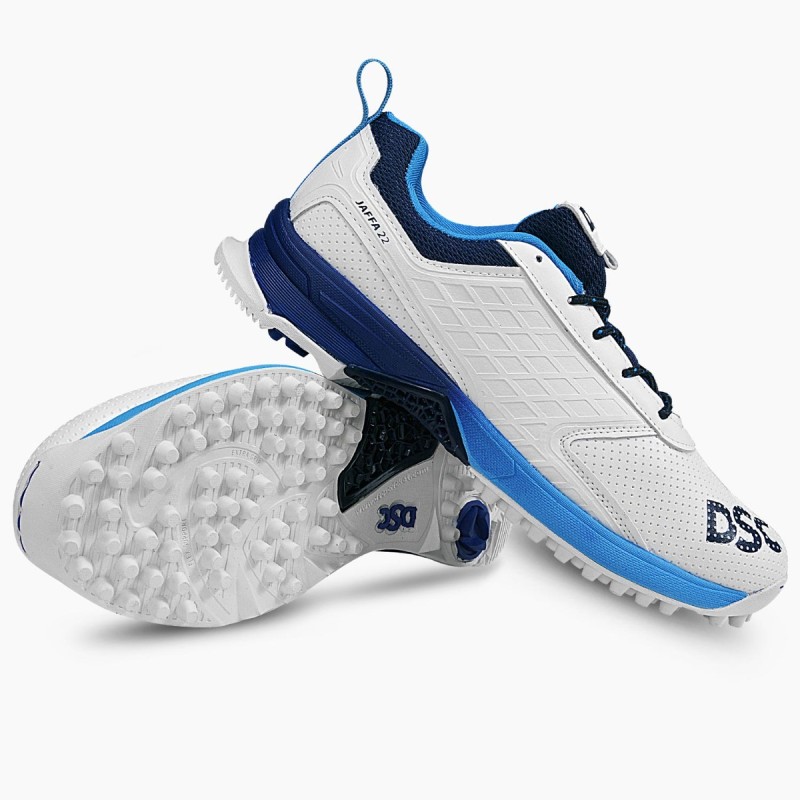 DSC Jaffa 22 Cricket Shoes (White / Navy)