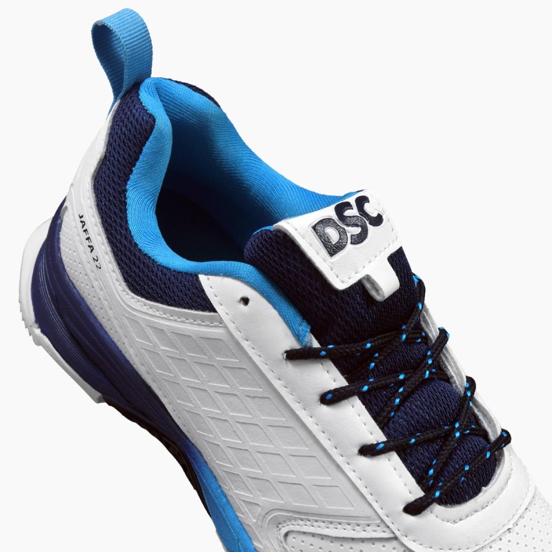 DSC Jaffa 22 Cricket Shoes (White / Navy)