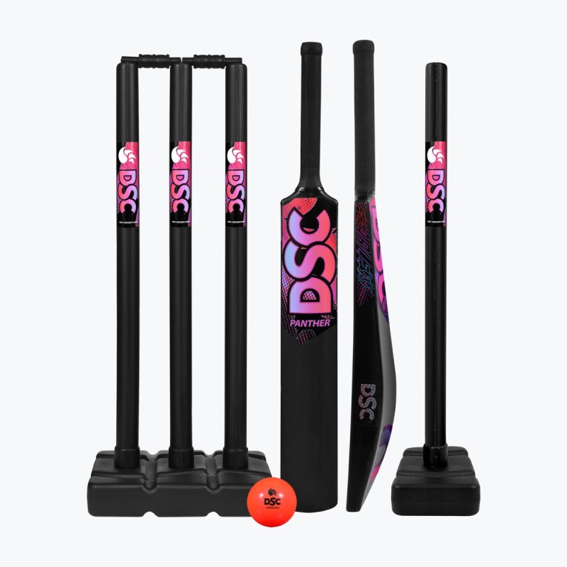 DSC Panther Cricket Set (Black, Mens)
