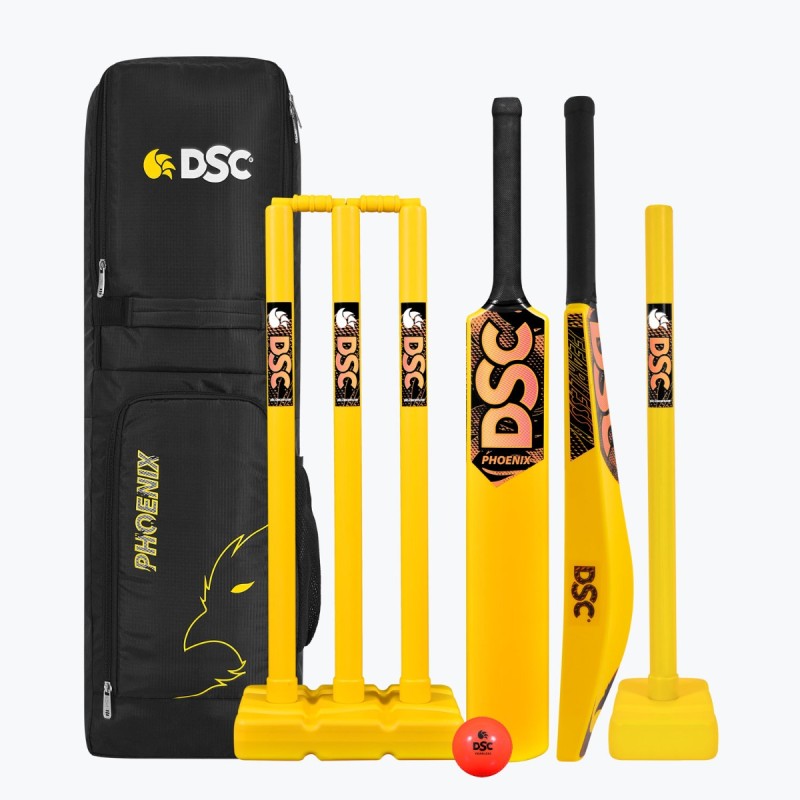 DSC Phoenix Cricket Set (Yellow, Mens)