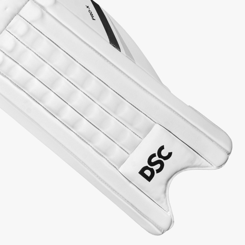 DSC Pro X Batting Leg Guard (White)
