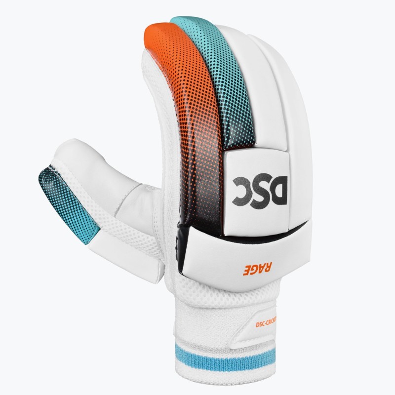 DSC Rage Batting Gloves (Red/Sky)