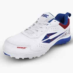 DSC Zooter XT Cricket Shoes (White / Red)
