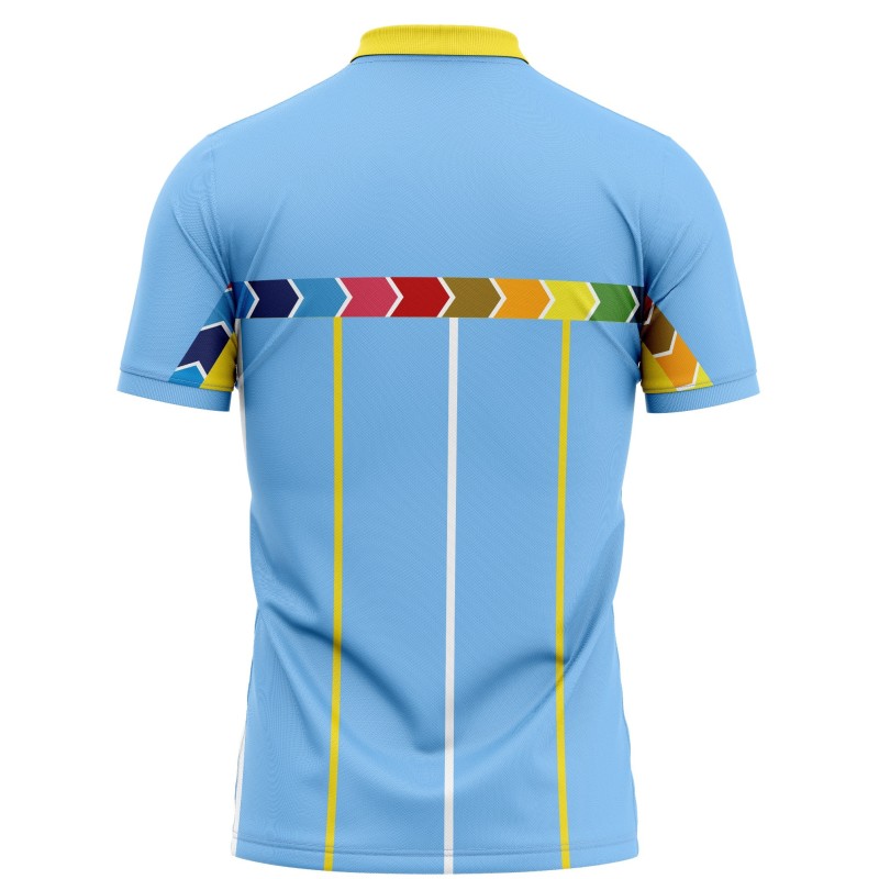 India Blue ICC World Cup 1996 Half Sleeves Cricket Fan Jersey - 100% Dryfit Polyester - With Name Personalization