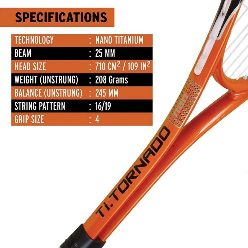 HEAD Nano Ti. Tornado Squash Racquet