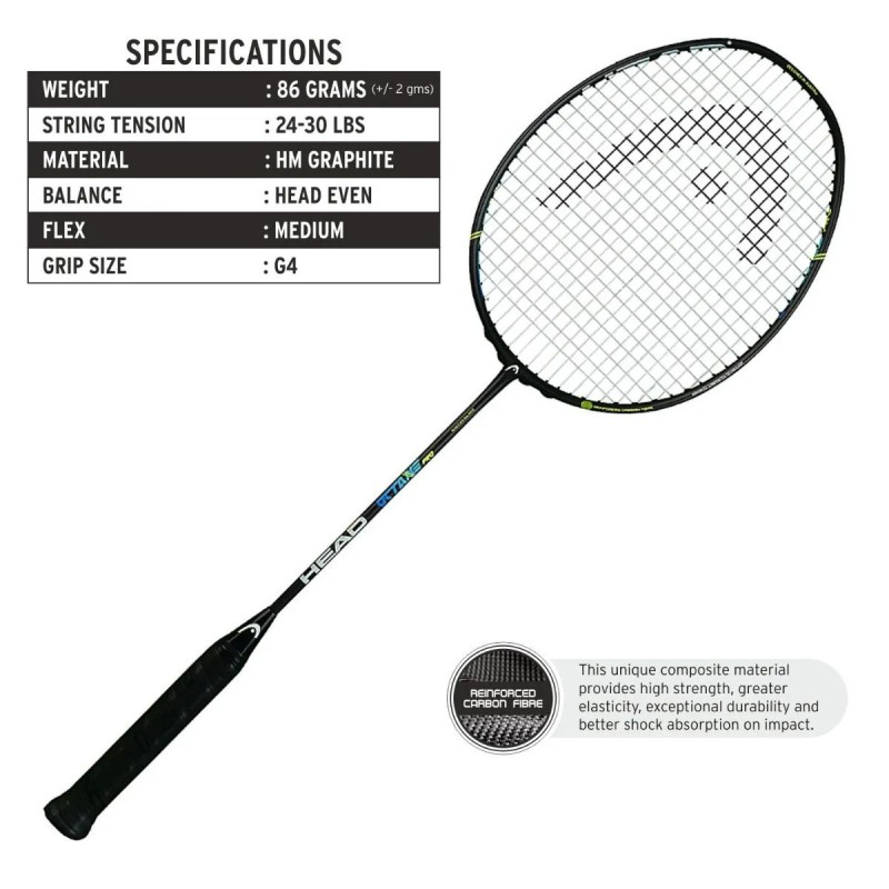 HEAD Octane Pro Badminton Racquet (Unstrung)