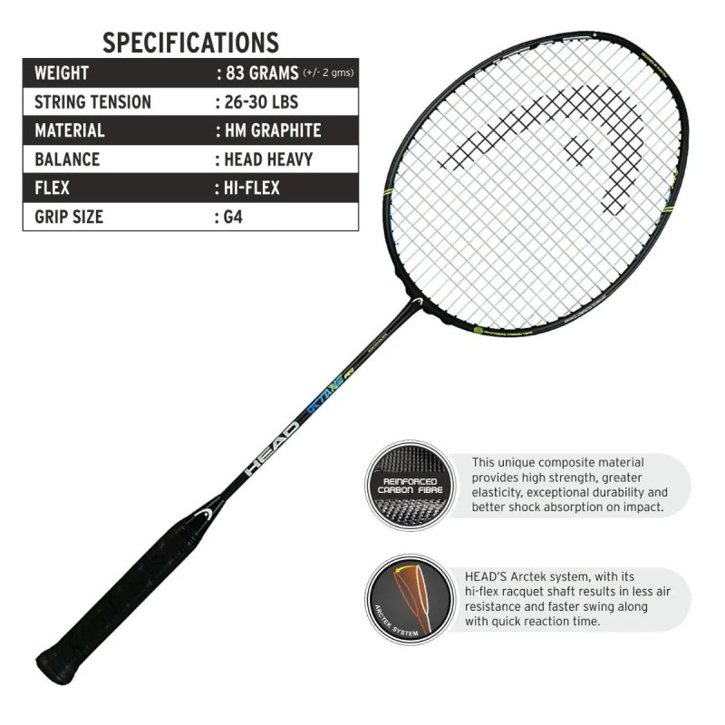 HEAD Octane Tour Badminton Racquet (Unstrung)
