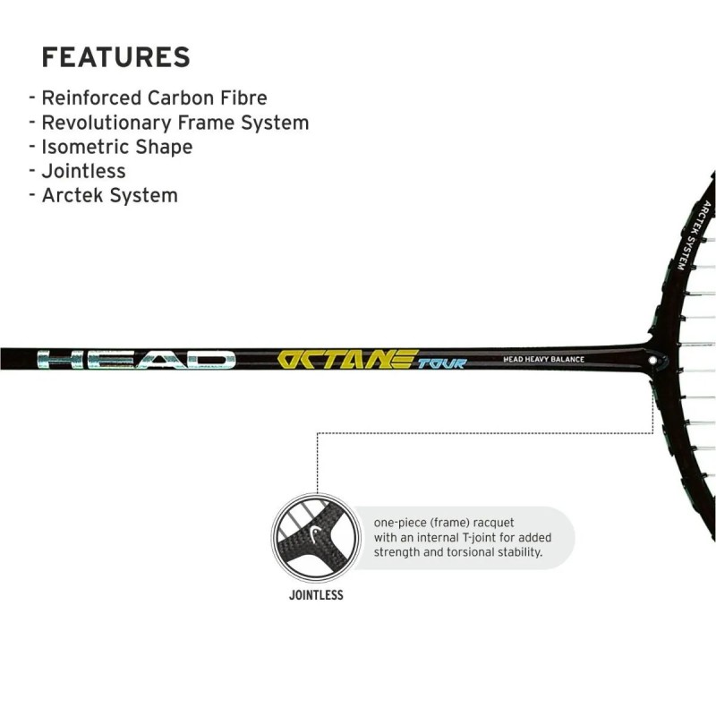 HEAD Octane Tour Badminton Racquet (Unstrung)
