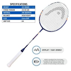 HEAD Xenon 3.3 Badminton Racquet (Untrung)