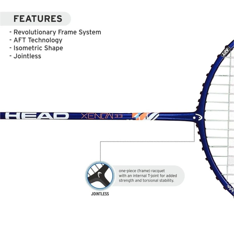 HEAD Xenon 3.3 Badminton Racquet (Untrung)
