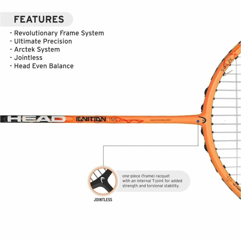HEAD Ignition 100 Badminton Racquet (Strung)