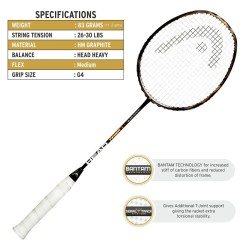 HEAD Tenor X Badminton Racquet (Unstrung)