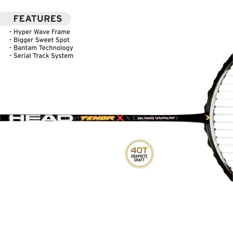 HEAD Tenor X Badminton Racquet (Unstrung)