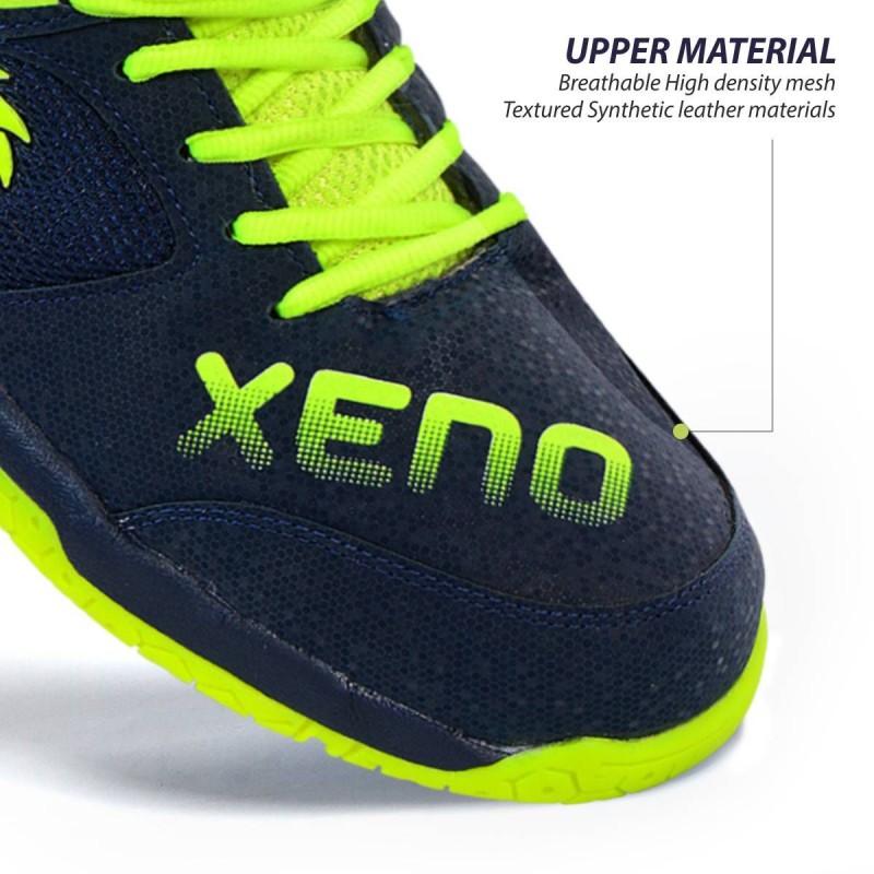 DSC Xeno Badminton Shoes (Navy/Fluro Yellow)