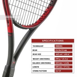 HEAD IG Challenge MP Tennis Racquet (Red, Strung)