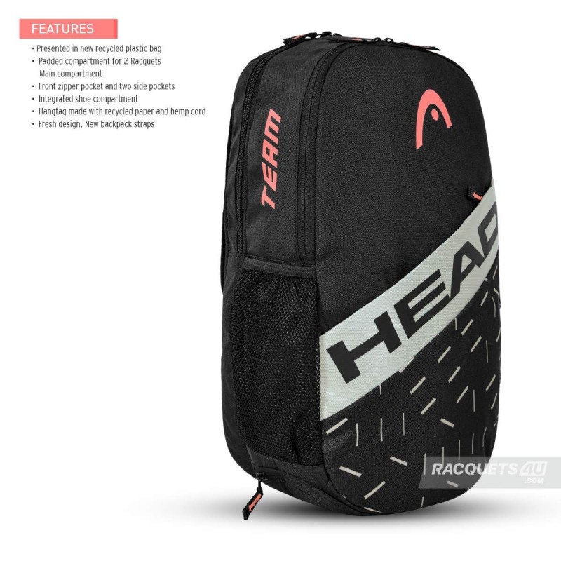 HEAD Team Backpack 21L (Black/Ceramic)