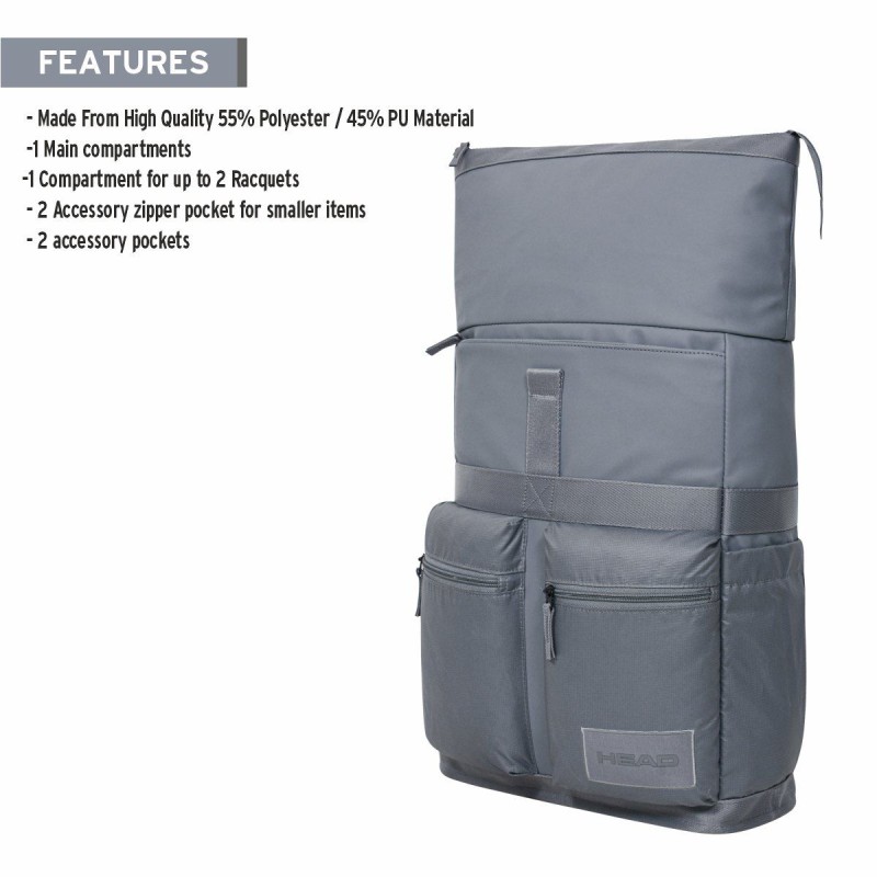 HEAD Tour 30L Backpack (Shark Grey)