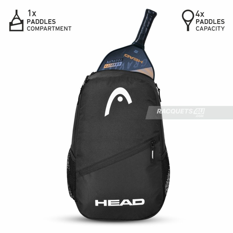 HEAD Tour Pickleball Backpack 22L (Black/White)