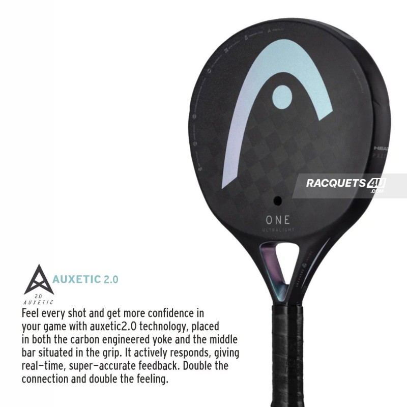 HEAD One Ultralight Padel Racquet (Black)