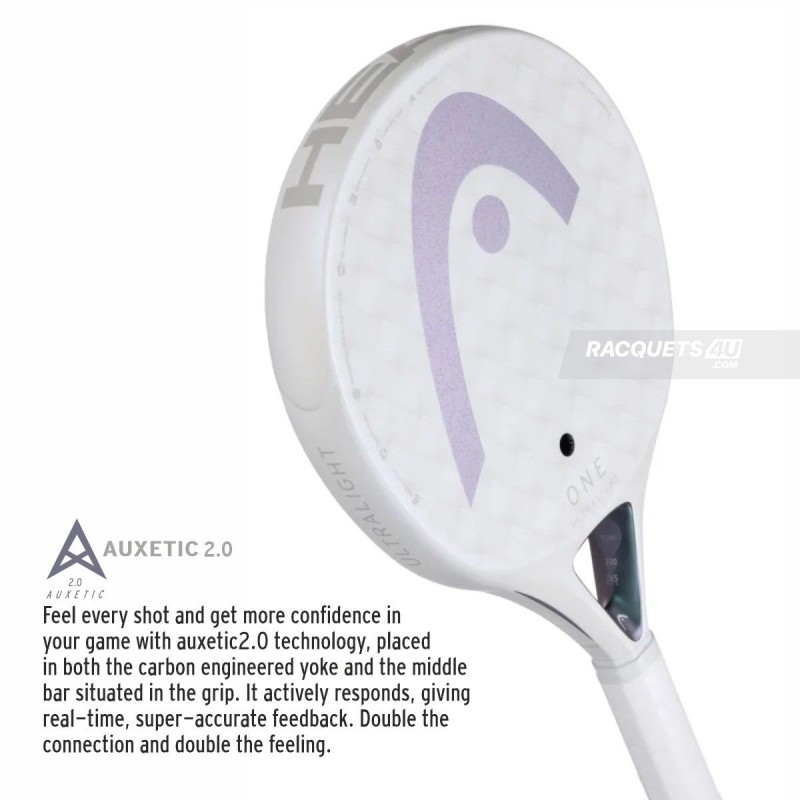 HEAD One Ultralight Padel Racquet (White)