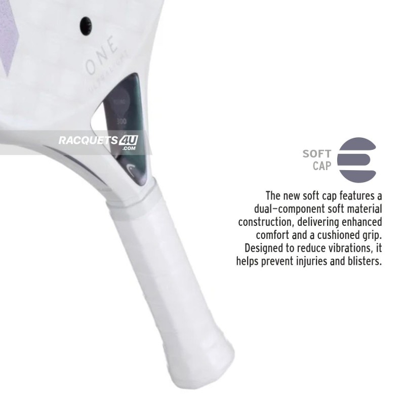 HEAD One Ultralight Padel Racquet (White)