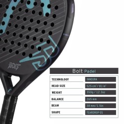 HEAD Bolt 2025 Padel Racquet (Black/Print)