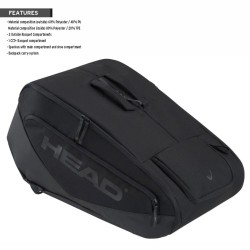 Head Pro X Padel Bag L (Black)