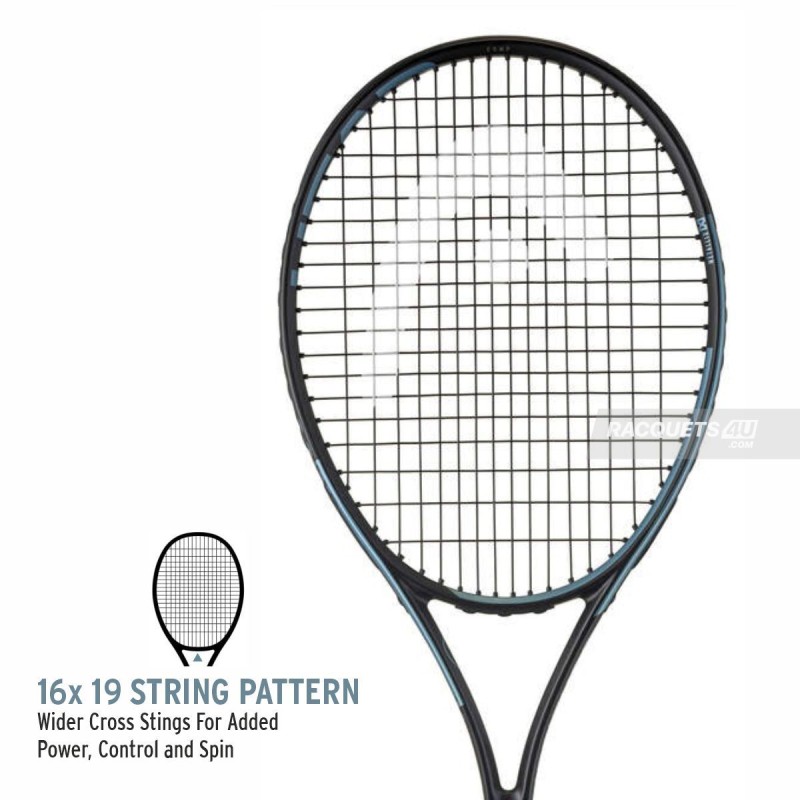 HEAD MX Attitude Comp Tennis Racquet (Strung, Blue)