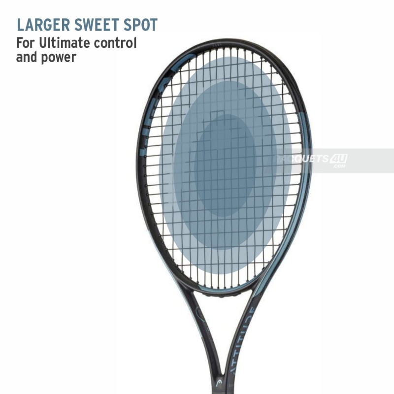 HEAD MX Attitude Comp Tennis Racquet (Strung, Blue)