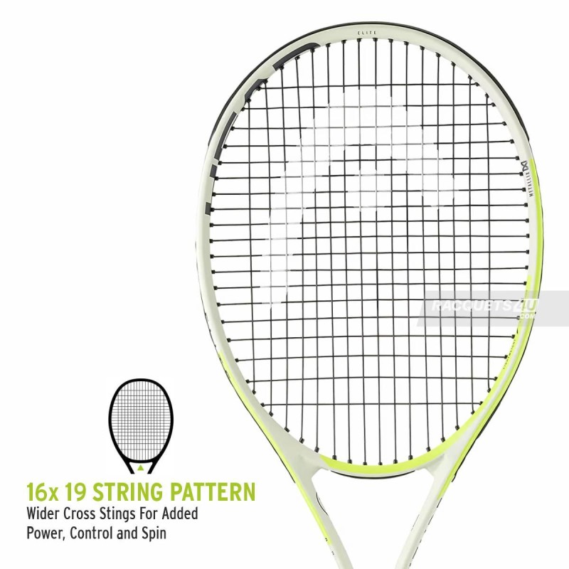 HEAD MX Attitude Elite Tennis Racquet (Yellow, Strung)