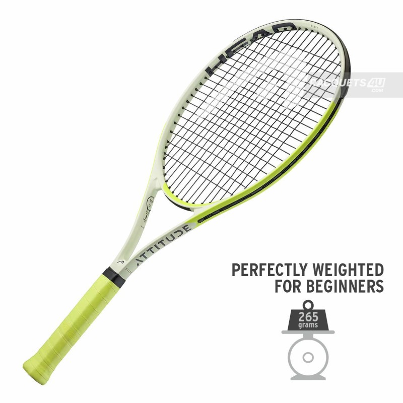 HEAD MX Attitude Elite Tennis Racquet (Yellow, Strung)