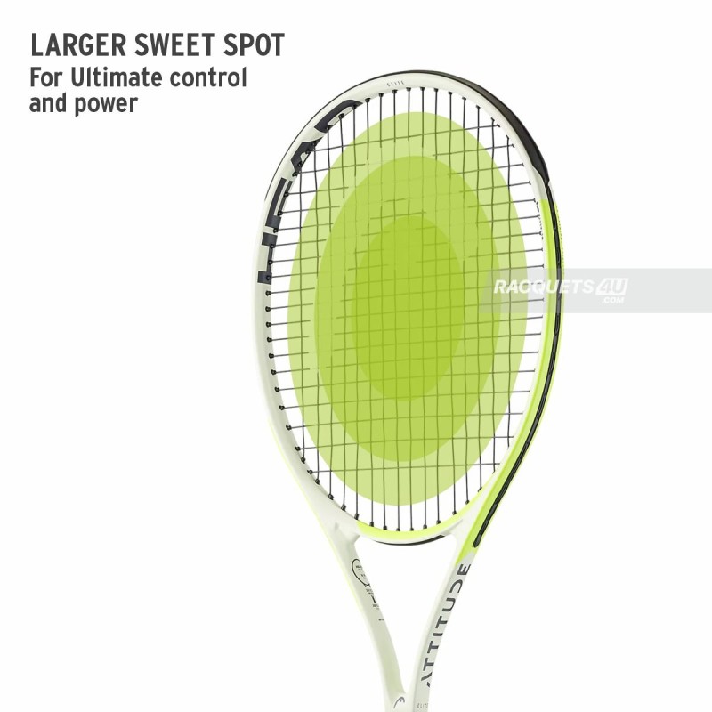 HEAD MX Attitude Elite Tennis Racquet (Yellow, Strung)