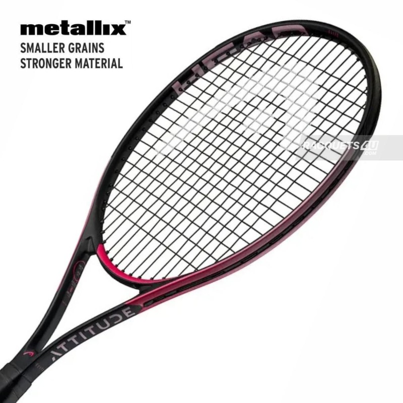 HEAD MX Attitude Elite Tennis Racquet (Pink, Strung)