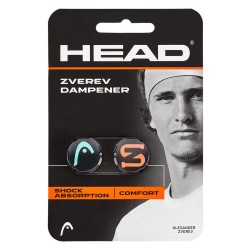 HEAD Zverev Tennis Dampener (Teal/Hot Lava, Pack of 2)