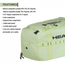 HEAD Pro Duffle Bag L (Liquid Lime/Anthracite)