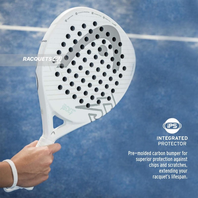 HEAD Bolt 2026 Padel Racquet (White/Grey)