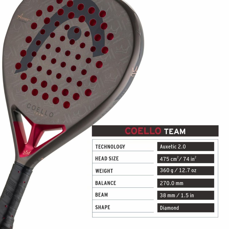 HEAD Coello Team 2026 Padel Racquet