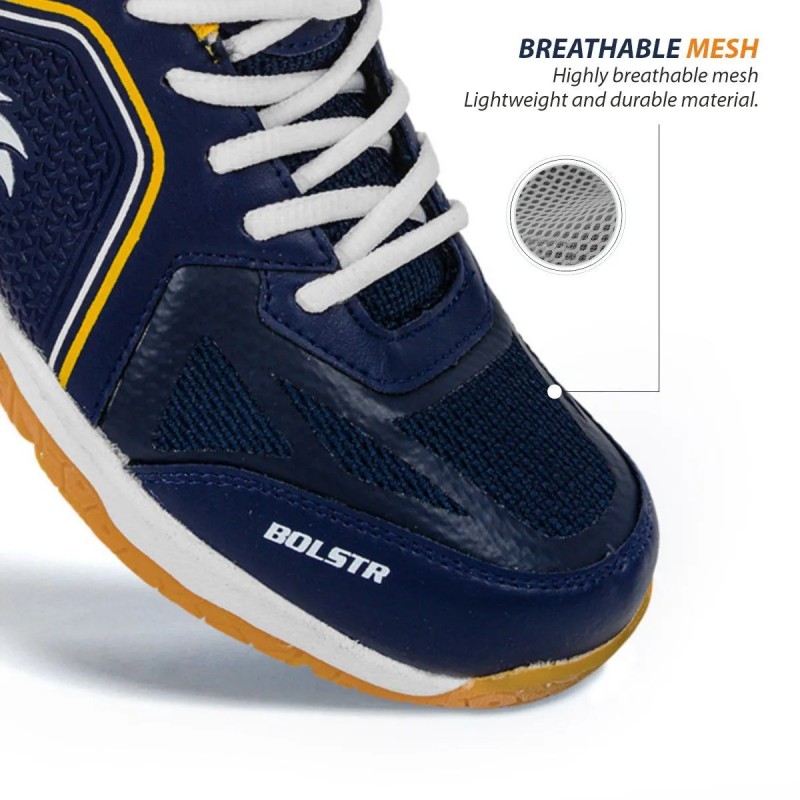 DSC Bolstr Badminton Shoes (Navy/Yellow)