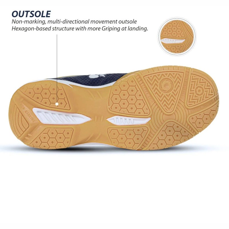 DSC Bolstr Badminton Shoes (Navy/Yellow)