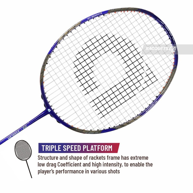 APACS Z Ziggler Badminton Racquet (Unstrung, Blue/Matt)